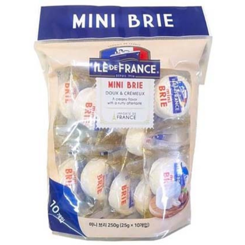 코스트코 일드 프랑스 미니 브리 치즈 250g (25gx10개입)