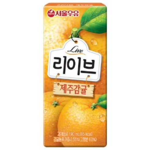서울우유 리이브 제주감귤 주스