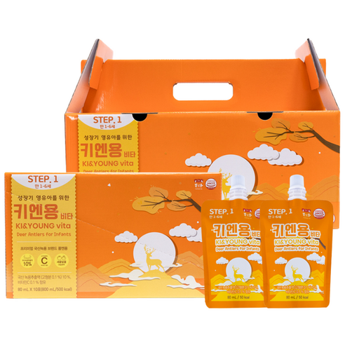 [몸엔용] 유아녹용, 어린이녹용 키엔용비타 80ml