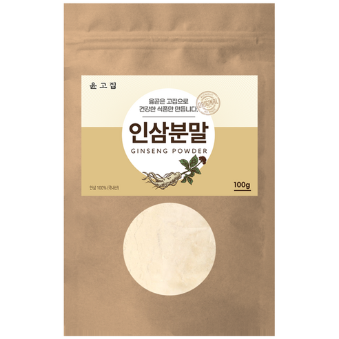 윤고집 국내산 인삼분말