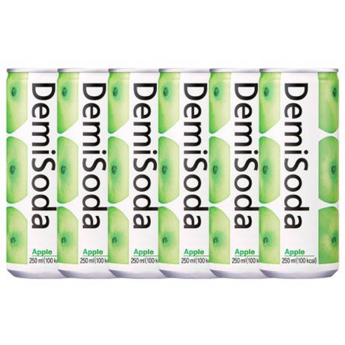데미소다 애플, 250ml, 6개