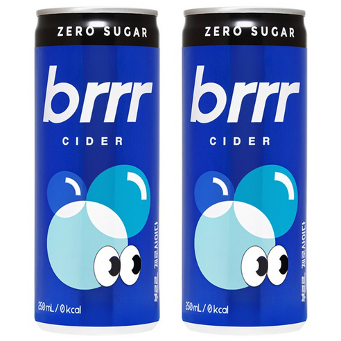 부르르 제로사이다, 250ml, 6개