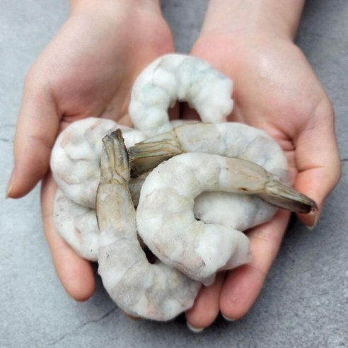 씨기프트 칵테일새우 특품 (생 새우살, 냉동 대용량 깐새우, 감바스용) 900g~1000g, 칵테일새우 특대 40-50미, 1개