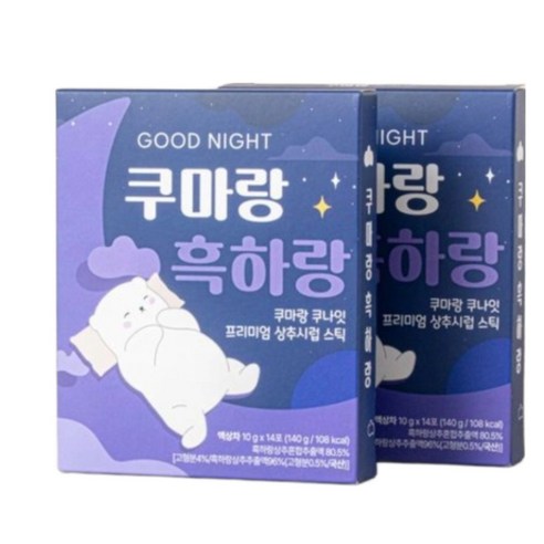 굿나잇 쿠마랑 흑하랑 상추 시럽 스틱, 3박스