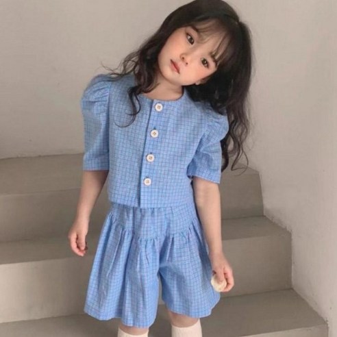 더사랑이 따따체크상하복