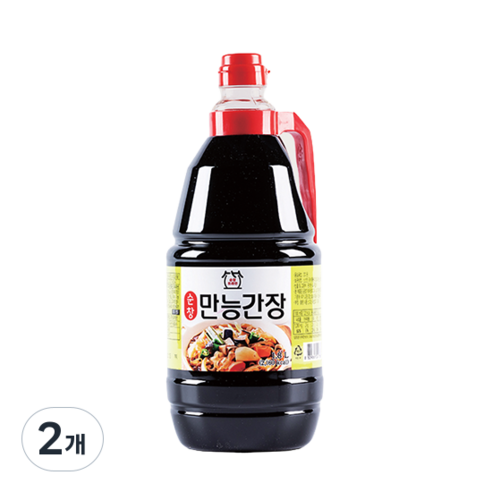 아주존 순창우리식품 업소용 요리용 만능간장, 2개, 1.8L
