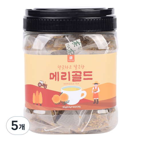 [미세플라스틱 없는 생분해필터] 미담식품 메리골드 차 삼각티백