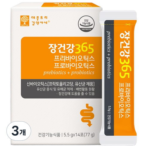 애플트리김약사네 장건강365 프리/프로바이오틱스 2주분, 1박스, 비피더스 유산균