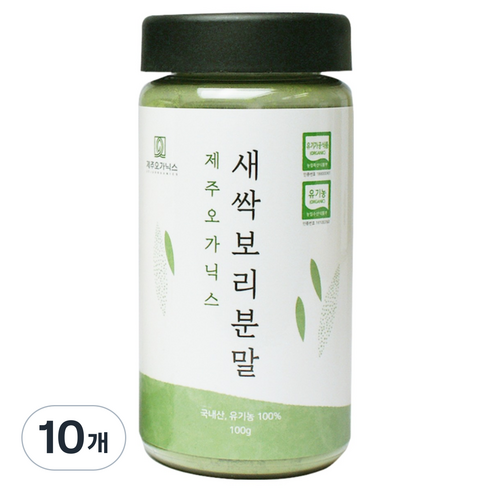 제주오가닉스 새싹보리분말, 100g, 10개