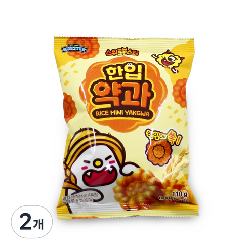스위트몬스터 한입 미니 쌀약과 전통 간식, 2개, 110g