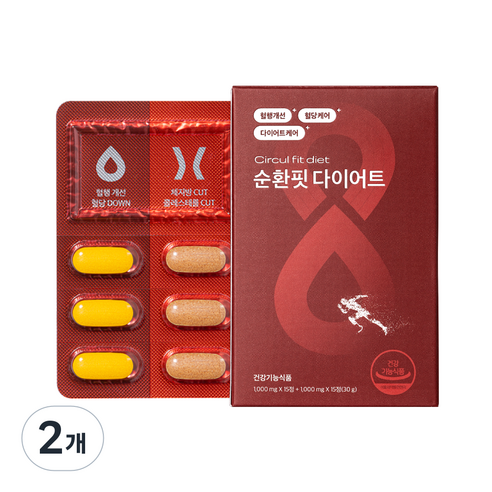 이츠스포츠 순환핏 다이어트 보조제, 2개, 30정