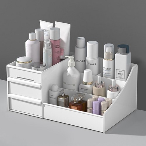 그뤠잇 다용도 화장품 정리함, 화이트, 1개