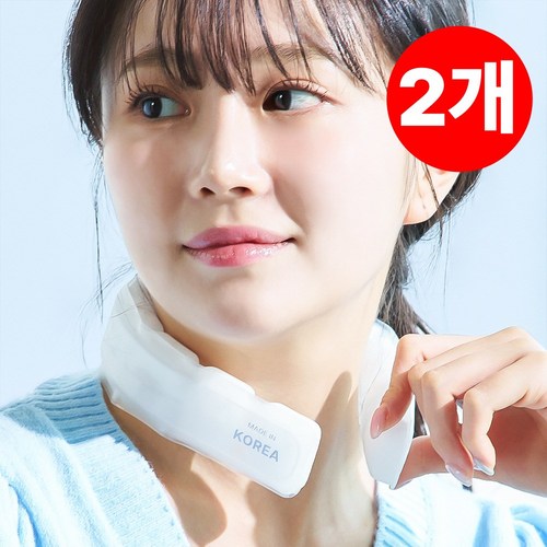프리즈랩 넥쿨러 넥밴드 쿨스카프 아이스 스카프 18도, 화이트, 2개