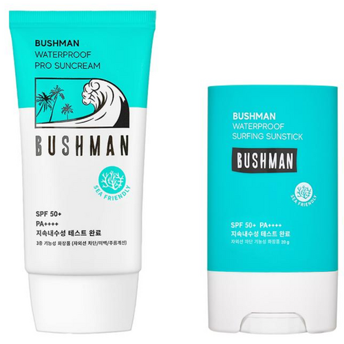 부쉬맨 워터프루프 선크림50ml + 서핑 선스틱20g SPF50+PA++++ 세트, 1개, 50g