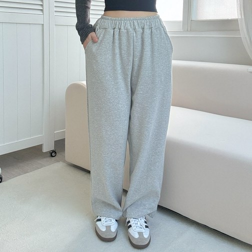 [기장선택/일반&기모] 여성 데일리 밴딩 롱기장/숏키작녀 키큰녀 2단기장 밴드 일자 와이드 팬츠 4color