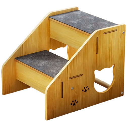 아고망스 반려동물 슬개골보호 원목스텝 강아지계단