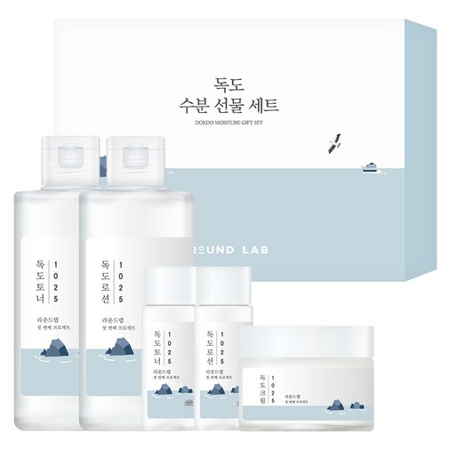 라운드랩 1025 독도 수분 선물 5종 세트, 1세트