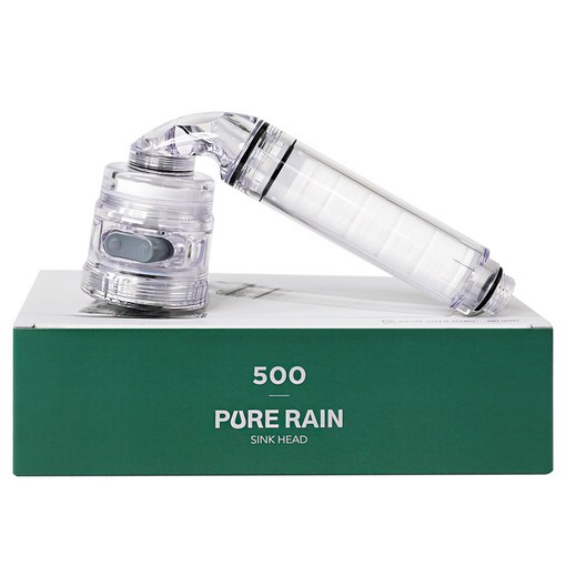 퓨어레인 주방용 자바라 싱크 헤드 필터 PR500, 1개