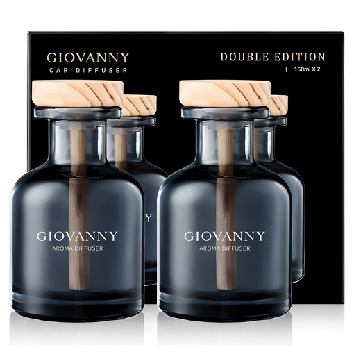 GIOVANNY 차량용 방향제 150ml, 편백나무 숲, 2개