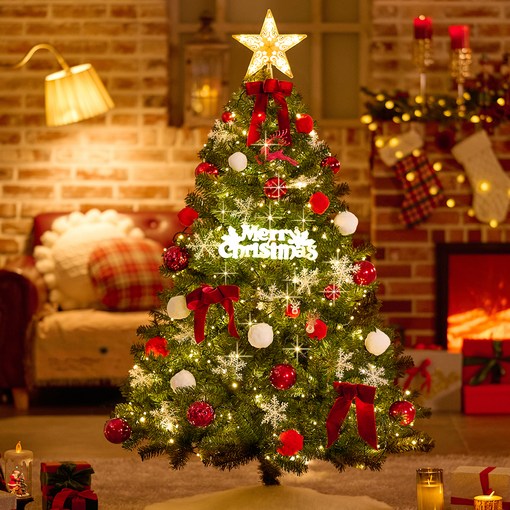 홍트리 크리스마스 트리  LED 전구  장식 세트