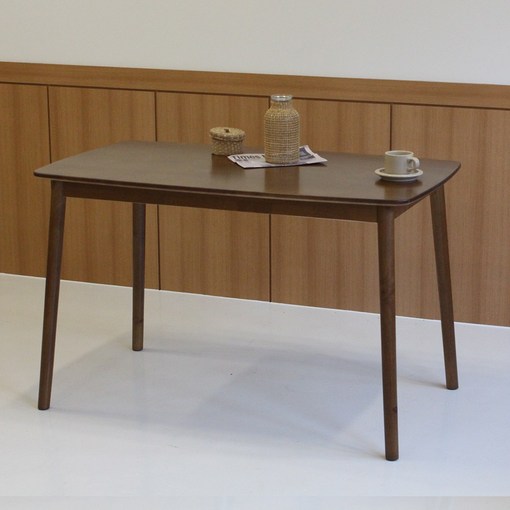 소프트 4인테이블 1150 고무나무 원목 식탁 업소 식당 가게