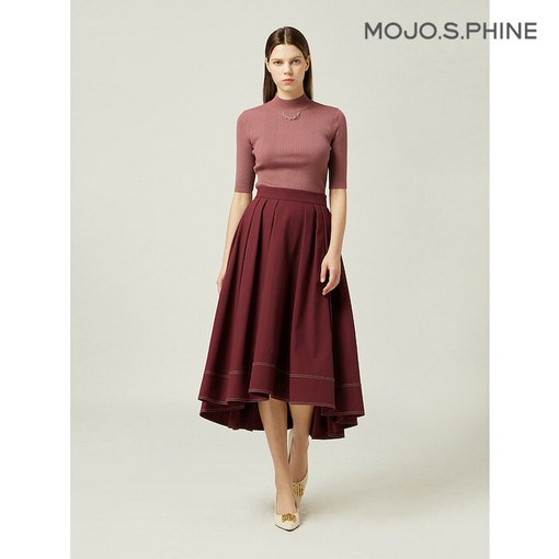 MOJO 모조에스핀 밑단 디테일 A라인 스커트 WI_J243MSD103 2748071