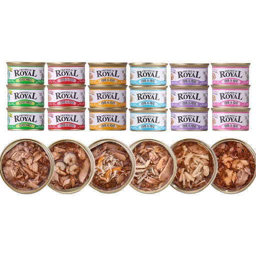 펫스토리로얄 프리미엄 고양이 캔 사료, 혼합맛, 85g, 1박스