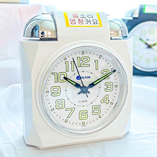 아남 트윈벨 알람 탁상 시계 H752