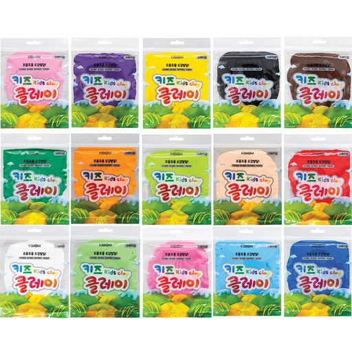 키즈클레이 50g 15색 세트 아이들의 창의력을 키우는 완벽한 놀이 도구