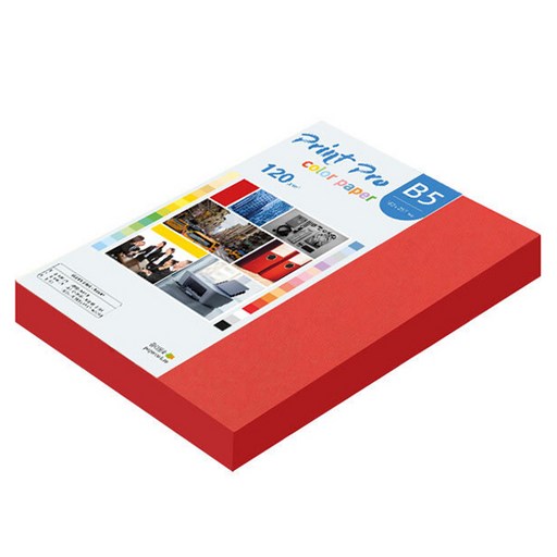 종이문화 프린트프로 칼라복사지 120g No 29 레드  220p