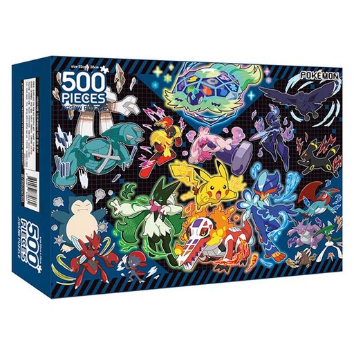 PoKeMoN 寶可夢 500片拼圖, 1個, 屏障顏色, 500件