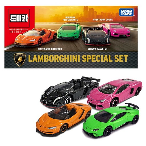 TOMICA 蘭博基尼特別禮品玩具套裝, 1套, 混色