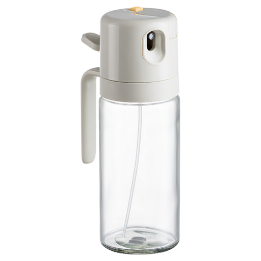 PINMOO 品沐 悅享 自動開蓋二合一玻璃油壺 白色, 1個, 550ml