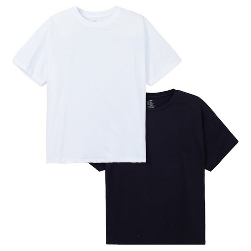 SPAO 男女通用 棉質 標準版型 短袖T恤 SPRWGA9A21 2件組, 99 混色