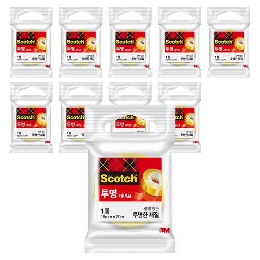 스카치 투명테이프 550 리필 18mm x 20m
