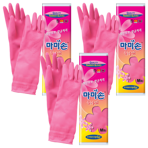 마미손 플라워 고무장갑