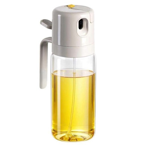 PINMOO 品沐 悅享 自動開蓋二合一玻璃油壺 白色, 1個, 550ml