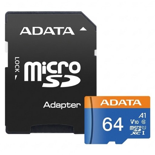 ADATA 威剛 記憶卡 AUSDX64GUICL10A1-RA1, 64GB, 1個