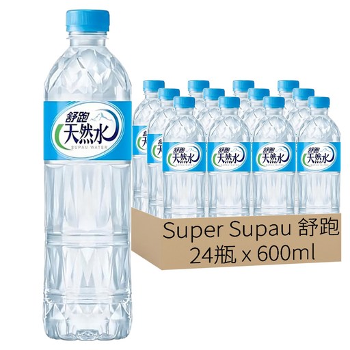 Super Supau 舒跑 天然水, 600ml, 24瓶