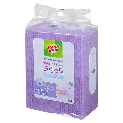 스카치브라이트 쓰리엠 베이킹소다 크린스틱 시트타입 보라색 본품 10p
