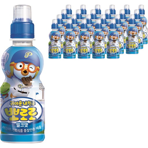 뽀로로 어린이음료 밀크맛 235 ml  235ml  24개