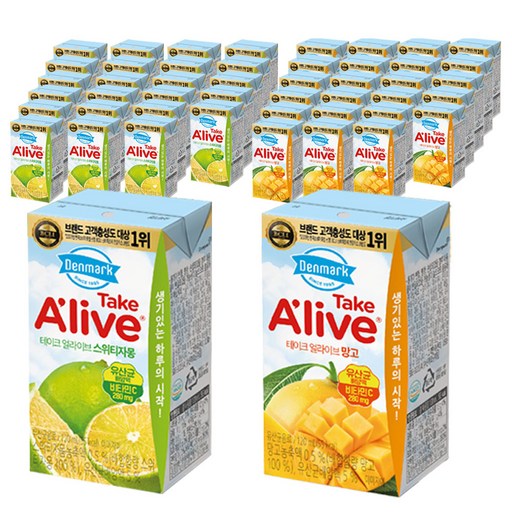 덴마크 테이크 얼라이브 망고 24p  스위티자몽 24p