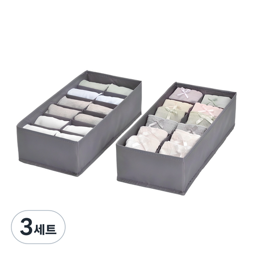코멧 홈 프리미엄 속옷정리함 12칸 2개입