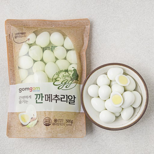 곰곰 깐메추리알 500g 1봉 최고의 맛과 영양을 담은 건강한 선택