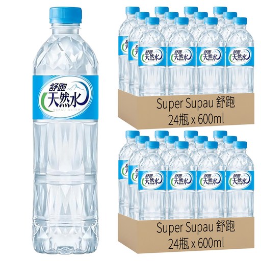 Super Supau 舒跑 天然水, 600ml, 48瓶