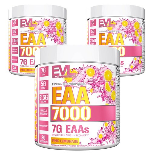 EVLUTIONNUTRITION EAA 7000 필수아미노산 핑크 레모네이드 맛