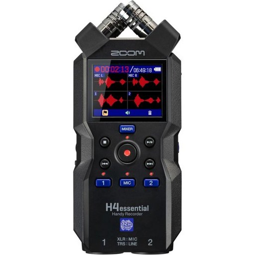 APH - 4E 키트가 장착된 줌 H4Essential 4트랙 32비트 플로트 레코더 번들