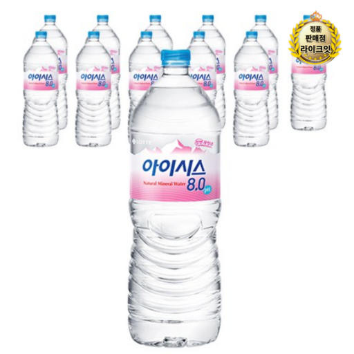 라이크잇 아이시스 8.0 생수 2L 12개 신선한 물로 가득한 생활!