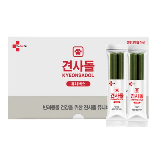 견사돌유니버스 강아지 간식 소형견 황태 치석제거 덴탈껌 영양제 30개입