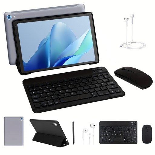 Wqplo C108 태블릿PC 10.1인치태블릿 24G128G 8코어 안드로이드 15, WiFi, 그레이, 128GB